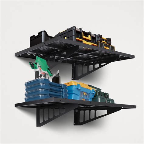 2-Pack Garage Shelving,1.64ftx4ft Wall Shelf Garage Storage Rack Floating Shelves,Garage Wall ...