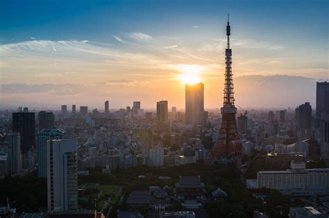 7932x5291 summer, japan, city, scenery, tower, tokyo, building, sky, cityscape, architecture ...