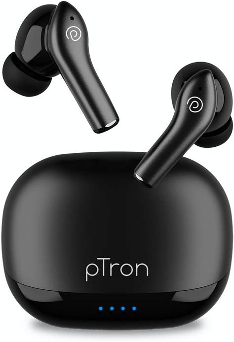 pTron Zenbuds Evo X2 in-Ear TWS Earbuds with Quad Mic & ENC Calls, 50H ...