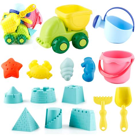 Buy BOBXIN Kids Beach Toys Toddlers Beach Sand Toy Set with Bucket ...