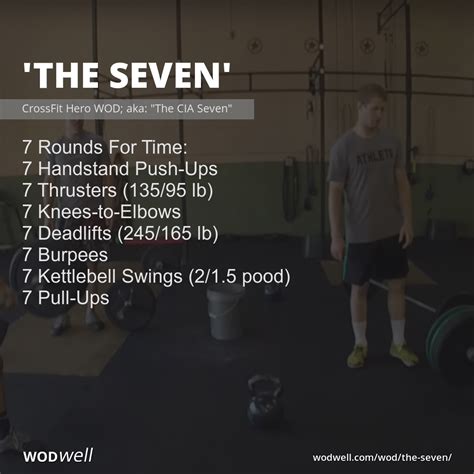 "The Seven" Workout, CrossFit Hero WOD (aka: "The CIA Seven") | WODwell ...