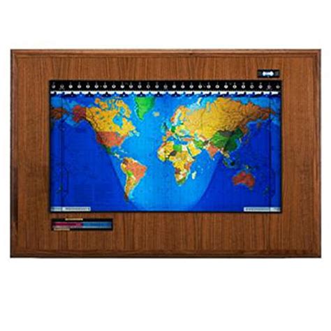 Geochron Boardroom Luxury World Clock With Lithograph Map | Desertcart ...