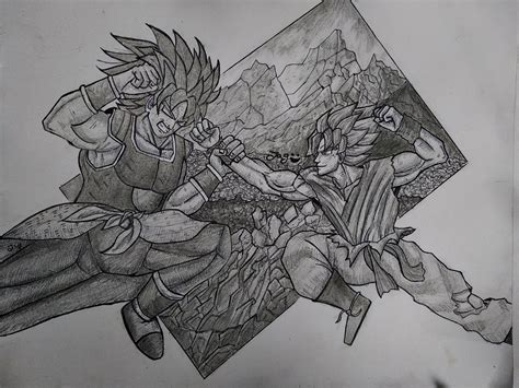How To Draw Goku Vs Broly