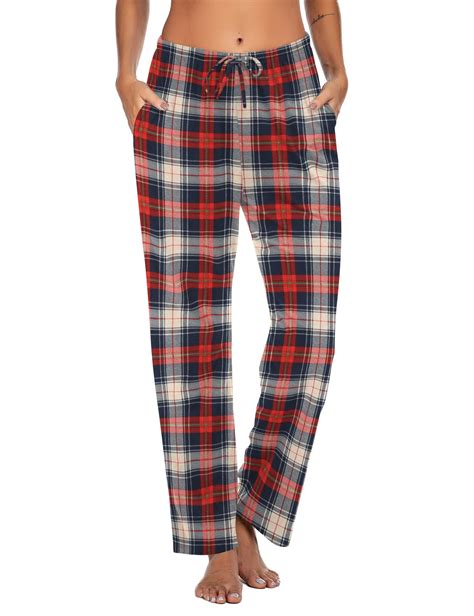 Avidlove Women Pajama Pants with Pockets Stretch Buffalo Plaid Pajama ...