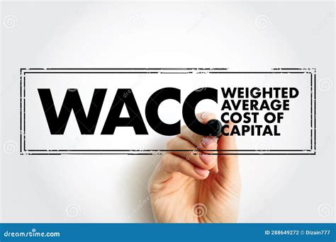 WACC Weighted Average Cost of Capital - Rate that a Company is Expected ...