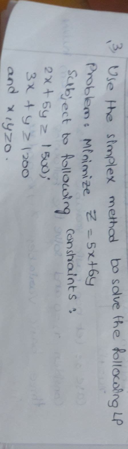 Image result for Minimize Problem On Simplex Method