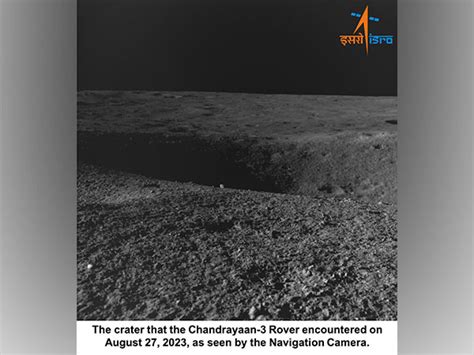 "Pragyan Rover comes across 4-meter diameter crater on lunar surface": ISRO
