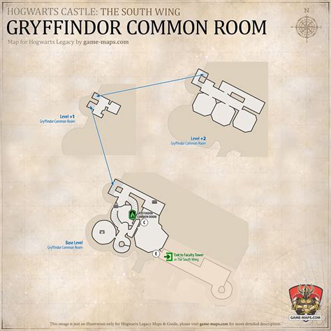Hogwarts Legacy Map of Hogwarts Castle