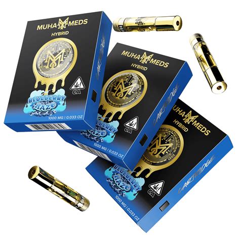 Blueberry Haze (H) - Distillate Cart - 1g - Muha Meds