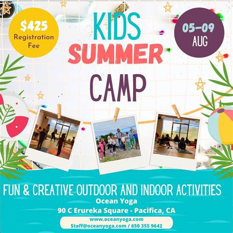 Kids Summer Camp, Ocean Yoga, Pacifica, 5 August to 9 August | AllEvents.in