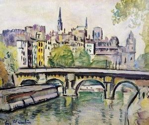Le Pont Neuf - Paris Fine Art Print - George Leslie Hunter posters ...