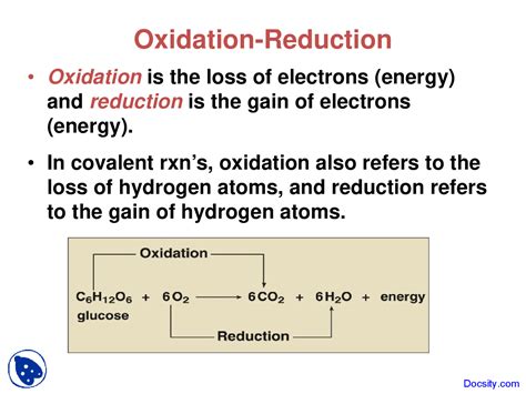 Image result for Oxidation-Reduction Tutorial