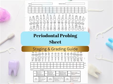 Periodontal Grading Staging Sheet | Dental Hygiene Perio Chart ...