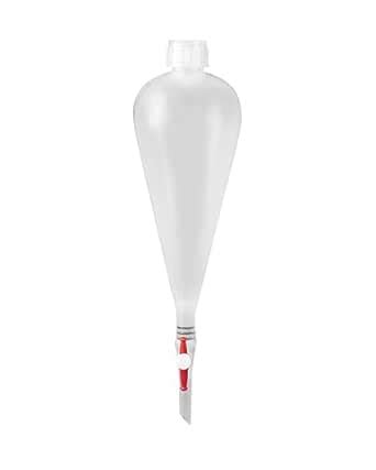 AANIJLAB® Plastic Separatory Funnel for Laboratory PTFE Stopcock ...