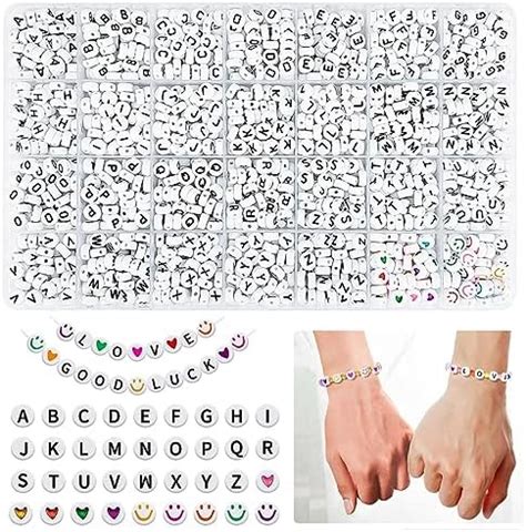 SANNIDHI® 1400Pcs Bracelet Making Set for Girls Kids Letter Beads for ...