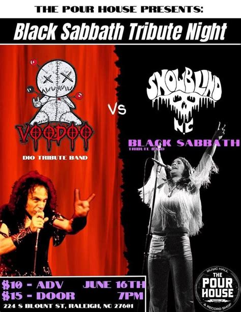 BLACK SABBATH TRIBUTE NIGHT , The Pour House Music Hall & Record Shop ...