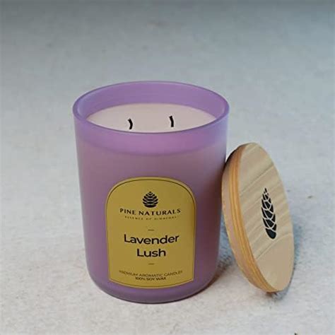 Pine Naturals Lavender Lush Soy Wax Scented Candle 135 Grams Perfect ...
