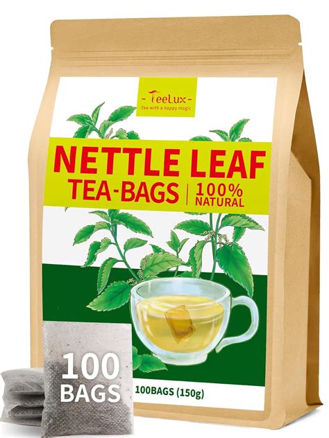 Amazon.com : TeeLux Nettle Leaf Tea Bags, Nettle Herbal Tea, Natural ...