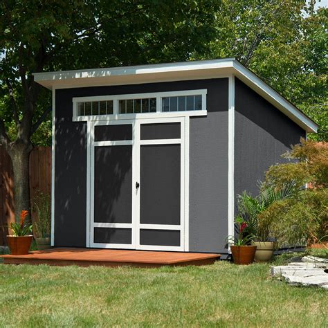 Shoreview Modern Storage Shed With Shelves | Heartland Shed
