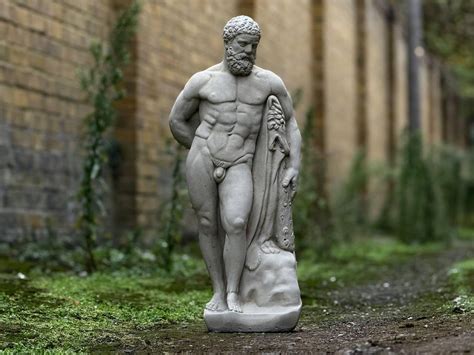 Hercules Concrete Statue Greek Mythology Garden and Home Decor Handmade ...