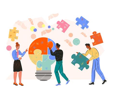 Командная работа и партнерство, концепция делового сотрудничества ...