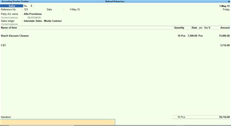 Interstate Sales – Works Contract (VAT)