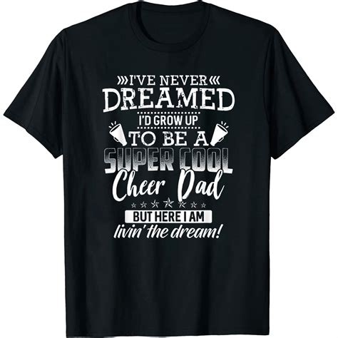 Leisuo Funny Cheerleading Dad Cheer Dad Cheerleading Fathers Day T ...