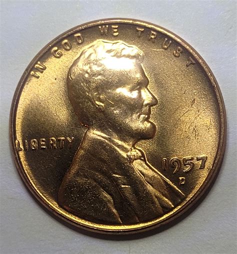 I'm Thinking Wdoubled Die Obverse / DDO -001 1957 D One Cent - Coin ...