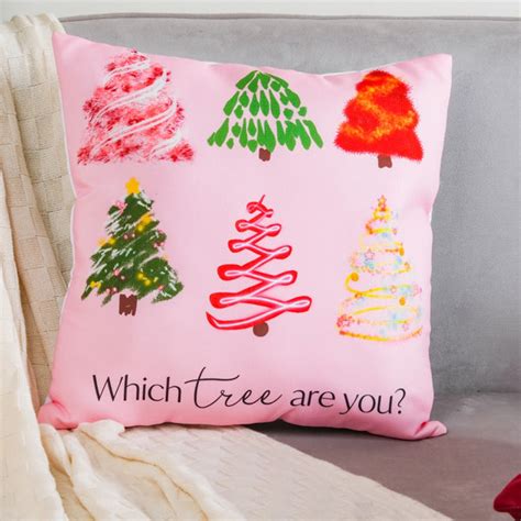 Festive Tree Cushion Cover 16 X 16 Inch Online - Premium Cushion Cover ...