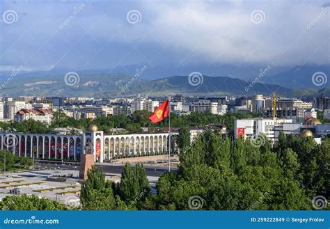 BISHKEK, KYRGYZSTAN - MAY 17, 2022: Panorama of Bishkek, the Capital of ...