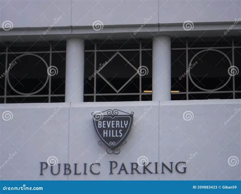 North America, California, Los Angeles, Beverly Hills Public Parking ...