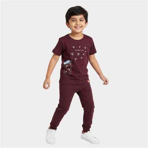 Half Sleeves Unisex T-Shirt & Joggers Set | Firefly Magic – orangesugar