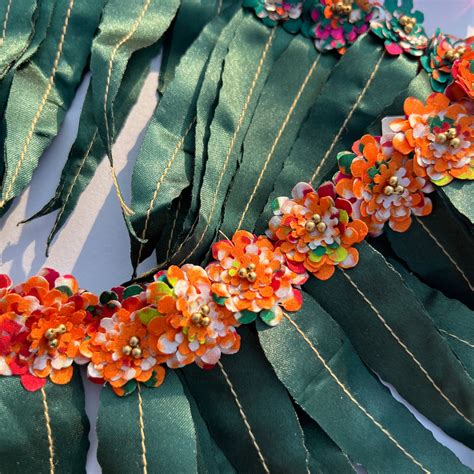 Asopalav Tradition X Maroon & Bottle Green Patola Lumba Toran: Two way ...