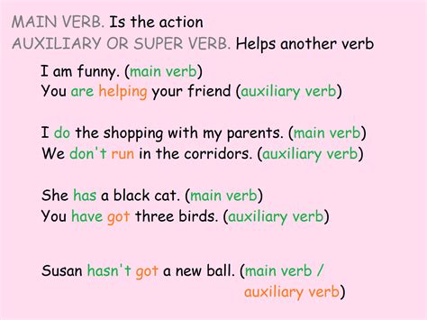 Difference Between Main Verb And Auxiliary Verb With Examples - Design Talk