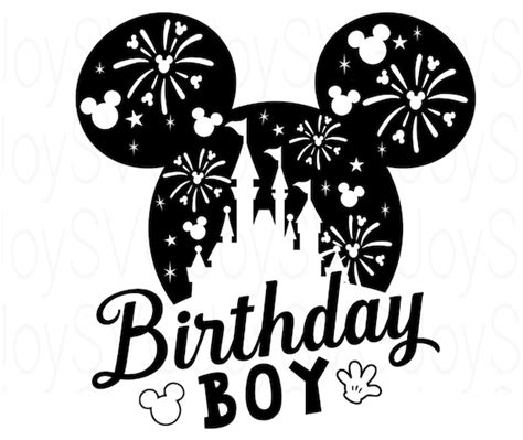 Disneyland Birthday Boy Svg Mickey Mouse Birthday T-shirt - Etsy India