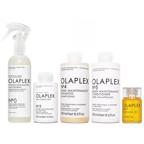Olaplex N°0 + N°3 + N°4 + N°5 + N°7 Tratamiento Reparador Intensivo ...