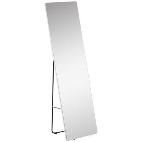 Espejo de pie cuerpo entero espejo de pared HOMCOM 45x37x158,5cm plata ...