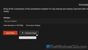Image result for PowerPoint Create Video Set FPS