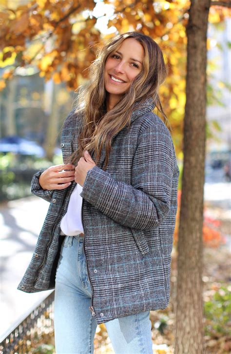 NORDSTROM.com | Something Navy Plaid Puffer Jacket (Nordstrom Exclusive ...