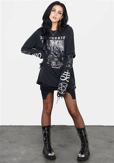 Disturbia | Infernal Layered Long Sleeve T-Shirt | T-Shirts
