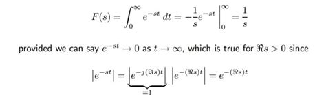 Laplace Transform of Unit Step Function 的图像结果