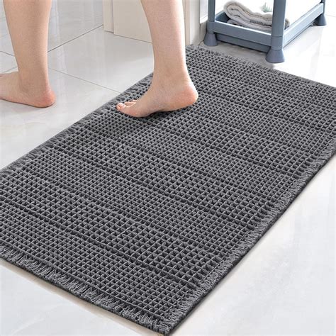H.VERSAILTEX Upgraded Waffle Bath Mat Super Absorbent Bathroom Mats Non ...