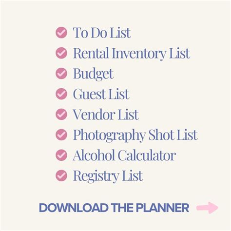 Backyard Wedding Checklist 的图像结果