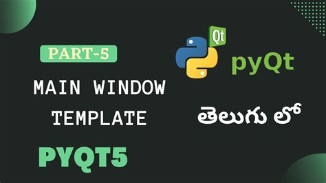 Image result for Python PyQt5 Templates