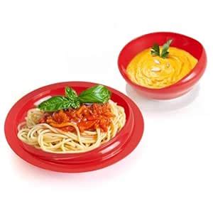 pekokavo Spill Proof Scoop Bowl and Plate with Non-Skid Suction Base ...