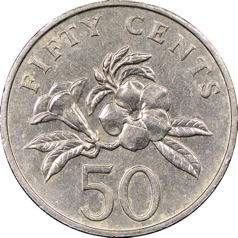 Singapore 50 Cents KM 102 Prices & Values | NGC