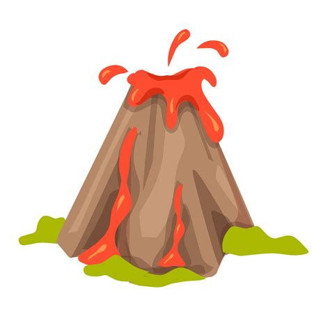 Volcano Illustration Eruption