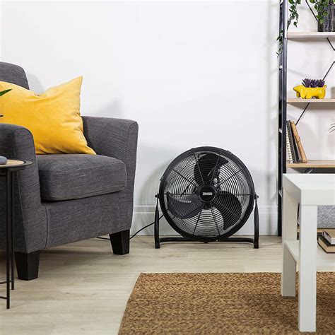 Zanussi 16" Black Floor Fan | Dunelm