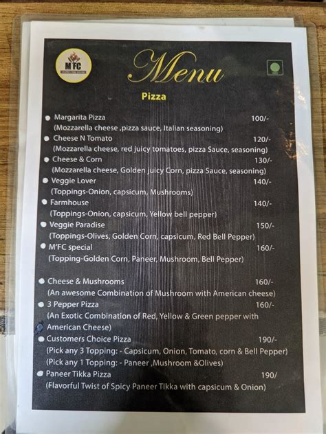 Menu at M'FC Mhatre's Fried Chicken, Pen