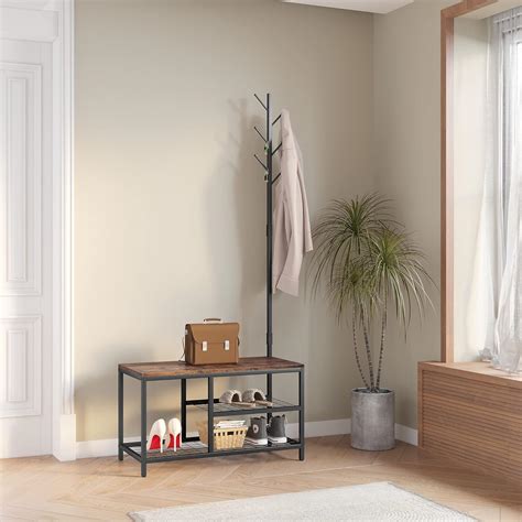 Buy YITAHOME Coat Rack, 3-in-1 Vertical Hall Tree Standing with Storage ...